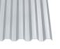 Preview: Lichtplatte Polycarbonat 76/18 Trapezprofil 1 mm Silbergrau - Heatblock
